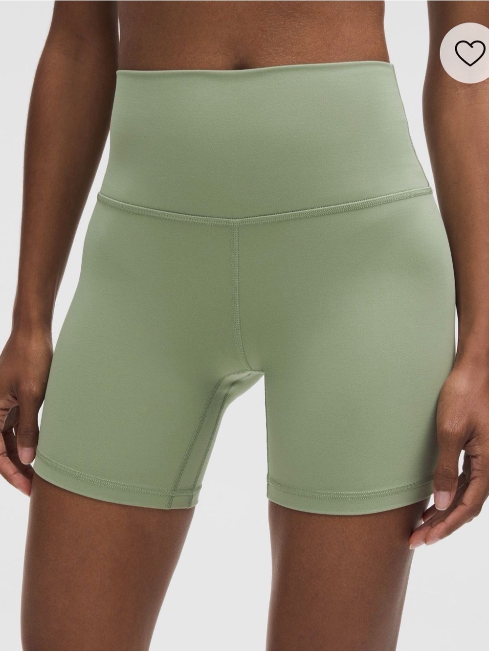 lululemon athletica High-Rise Olive Green Bike Shorts